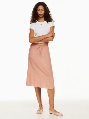 Wilfred Free Loire Linen Skirt, Small, White, Aritzia